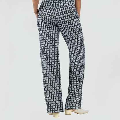 Signature Wide Leg Pocket Pant - Geo Striped - Final Sale! | Clara Sunwoo Essential