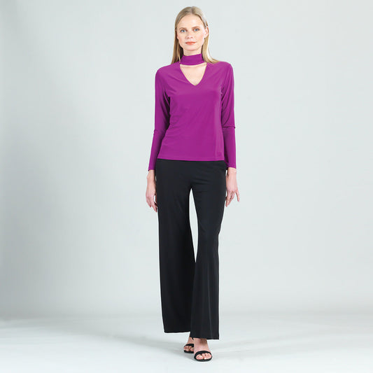 Long Sleeve Choker Top - Violet - Final Sale! | Clara Sunwoo Discount