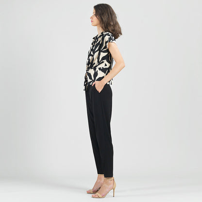 Drape Neck Loop Front Top - Leaf Shadow - Final Sale | Clara Sunwoo Discount