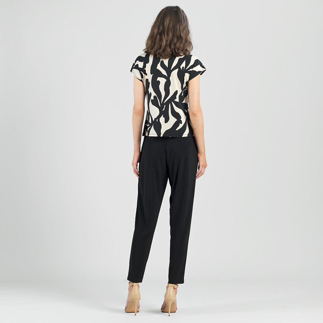 Drape Neck Loop Front Top - Leaf Shadow - Final Sale | Clara Sunwoo Discount