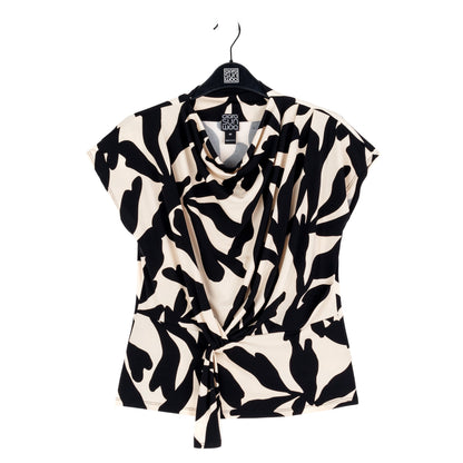Drape Neck Loop Front Top - Leaf Shadow - Final Sale | Clara Sunwoo Discount