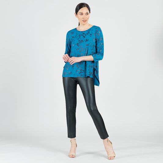 Foil Knit - Parachute Hem Tunic - Abstract Splatter - Final Sale! | Clara Sunwoo Premium
