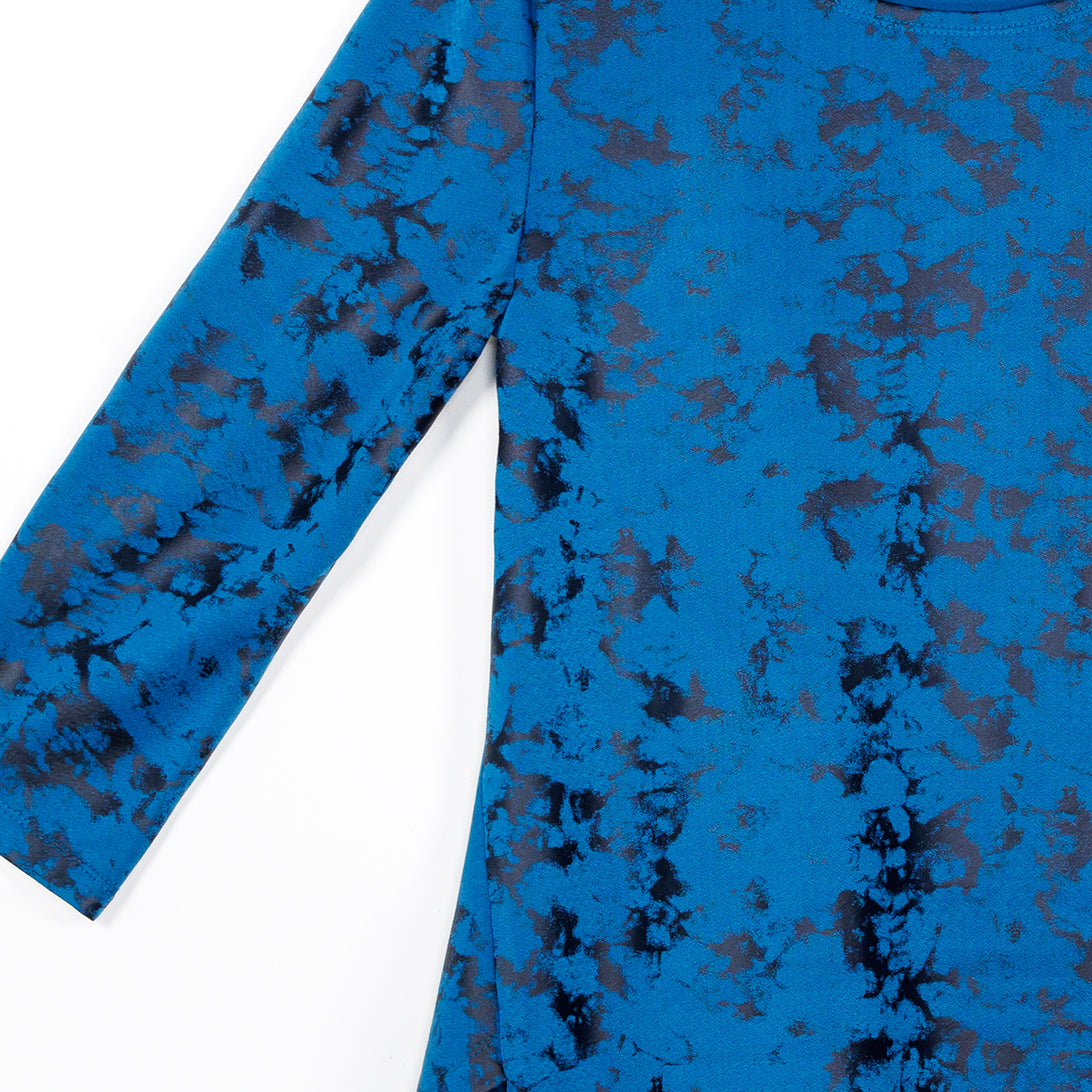 Foil Knit - Parachute Hem Tunic - Abstract Splatter - Final Sale! | Clara Sunwoo Premium