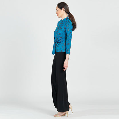 Foil Knit - Center Front Tie Top - Abstract Splatter - Final Sale! | Clara Sunwoo Discount