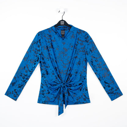 Foil Knit - Center Front Tie Top - Abstract Splatter - Final Sale! | Clara Sunwoo Discount