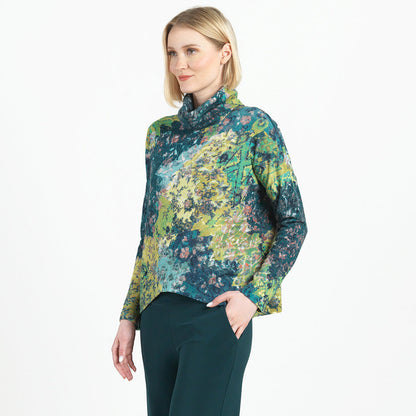 Cozy Texture - Tipped Hem Sweater - Floral Patch - Final Sale! | Clara Sunwoo Premium