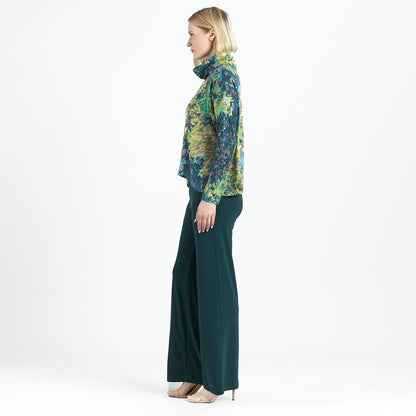 Cozy Texture - Tipped Hem Sweater - Floral Patch - Final Sale! | Clara Sunwoo Premium