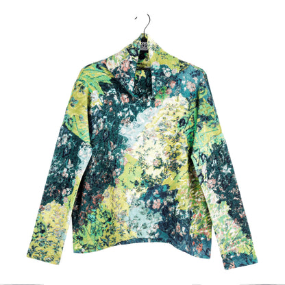 Cozy Texture - Tipped Hem Sweater - Floral Patch - Final Sale! | Clara Sunwoo Premium