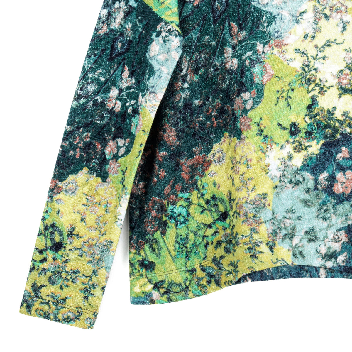 Cozy Texture - Tipped Hem Sweater - Floral Patch - Final Sale! | Clara Sunwoo Premium
