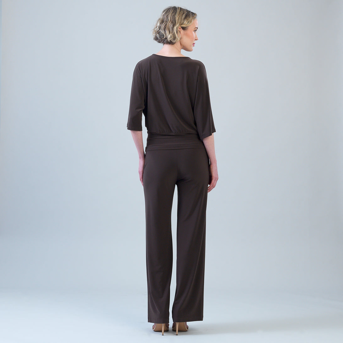 Signature Side Tie Top - Brown | Clara Sunwoo Featured