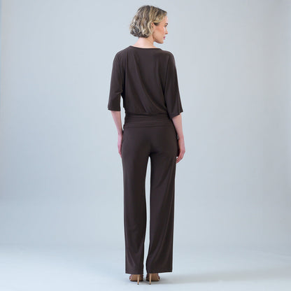 Signature Side Tie Top - Brown | Clara Sunwoo Featured