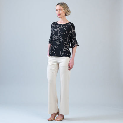 Tulip Cuff Top - Floral Starlight | Clara Sunwoo Trending