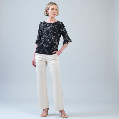 Tulip Cuff Top - Floral Starlight | Clara Sunwoo Trending