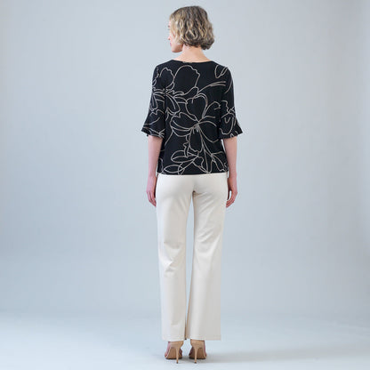 Tulip Cuff Top - Floral Starlight | Clara Sunwoo Trending
