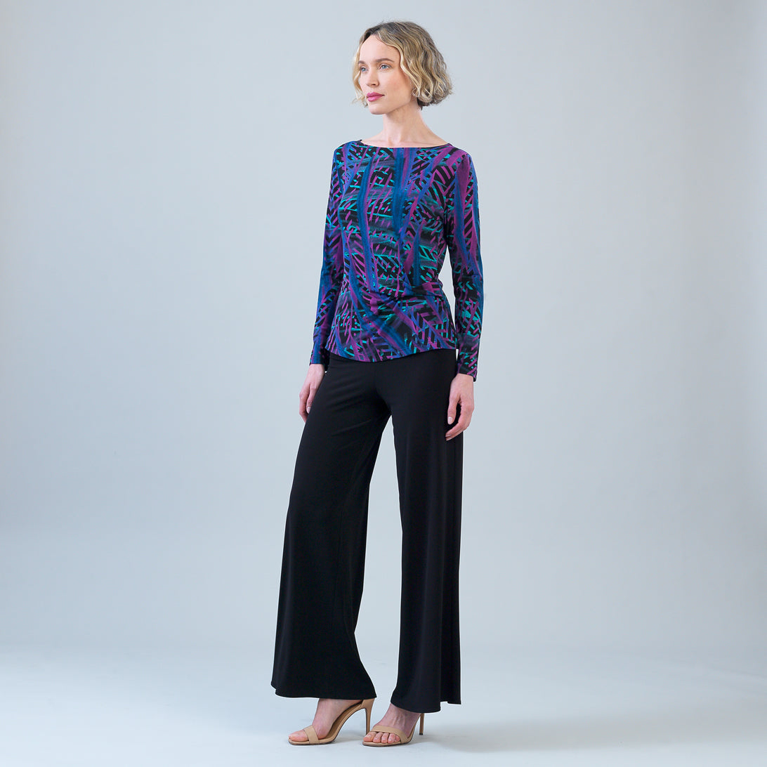 Side Twist Top - Track Stripe-Multi | Clara Sunwoo Best Price
