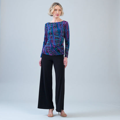 Side Twist Top - Track Stripe-Multi | Clara Sunwoo Best Price