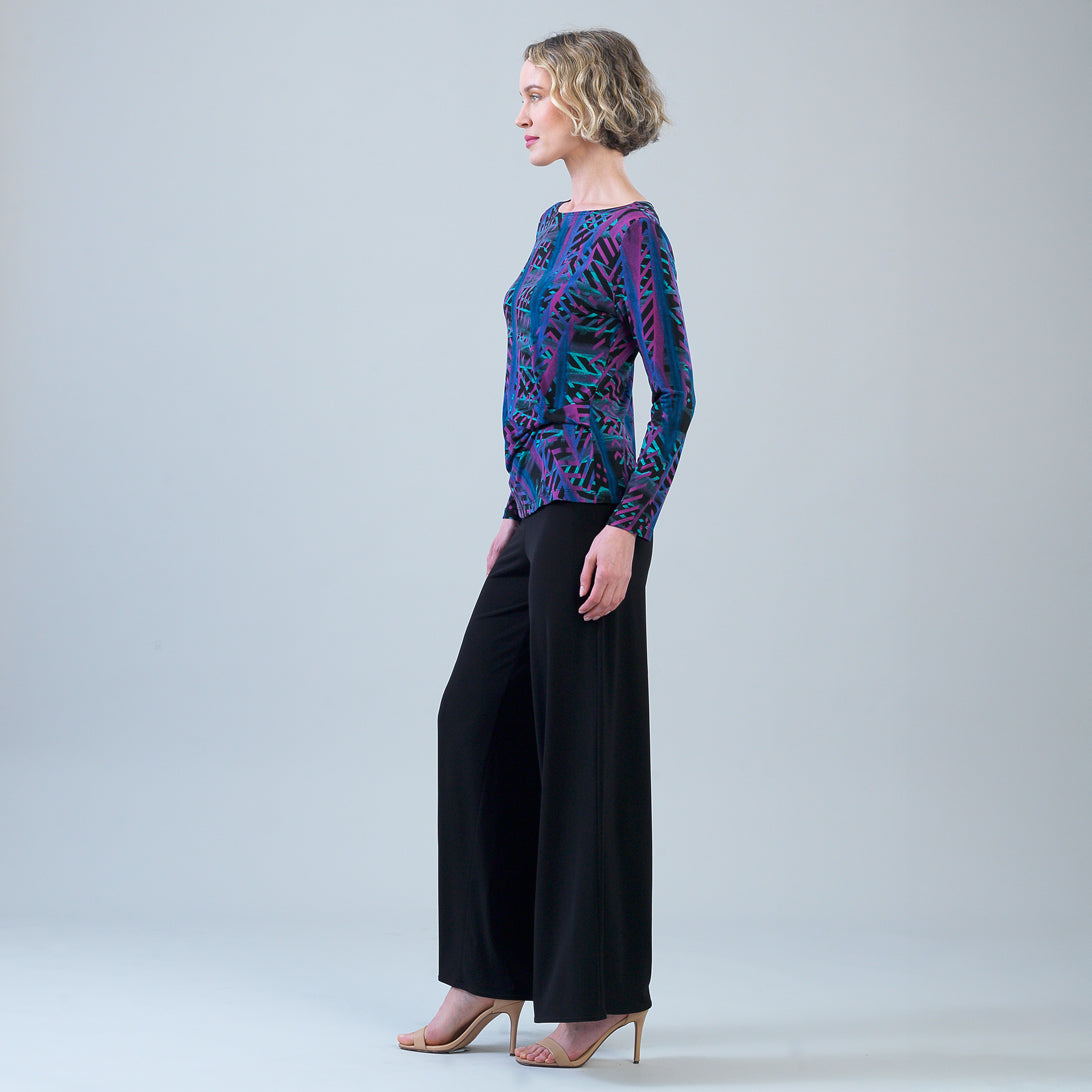 Side Twist Top - Track Stripe-Multi | Clara Sunwoo Best Price