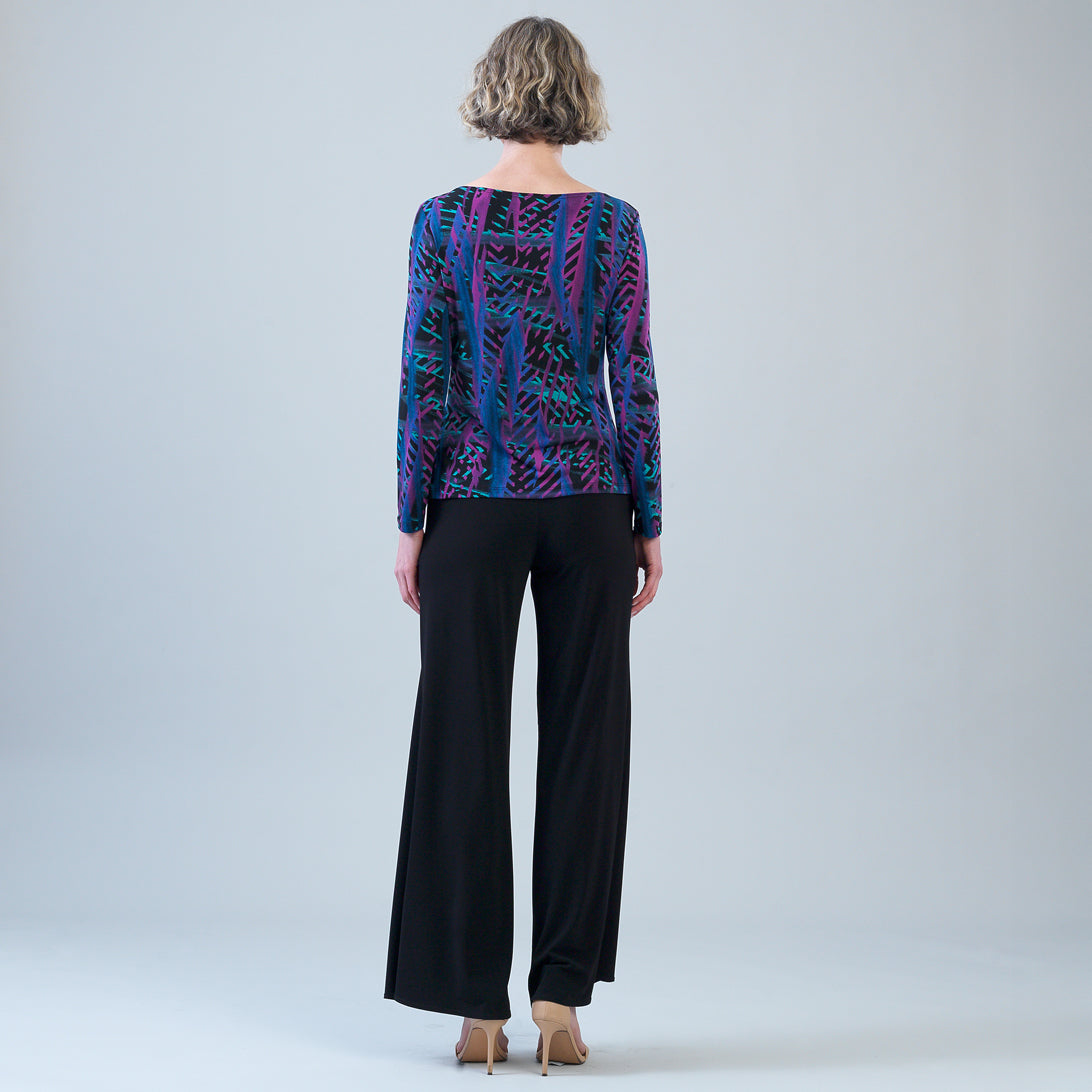 Side Twist Top - Track Stripe-Multi | Clara Sunwoo Best Price